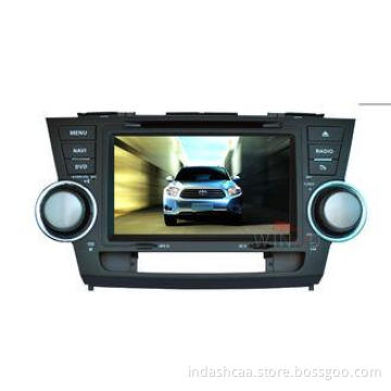 Dual Core Toyota Highlander Navigation System / 8 Inch Car